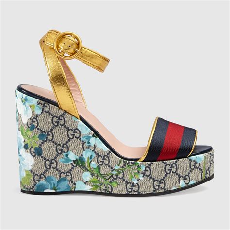 gucci sandals wedge|Gucci espadrilles wedges.